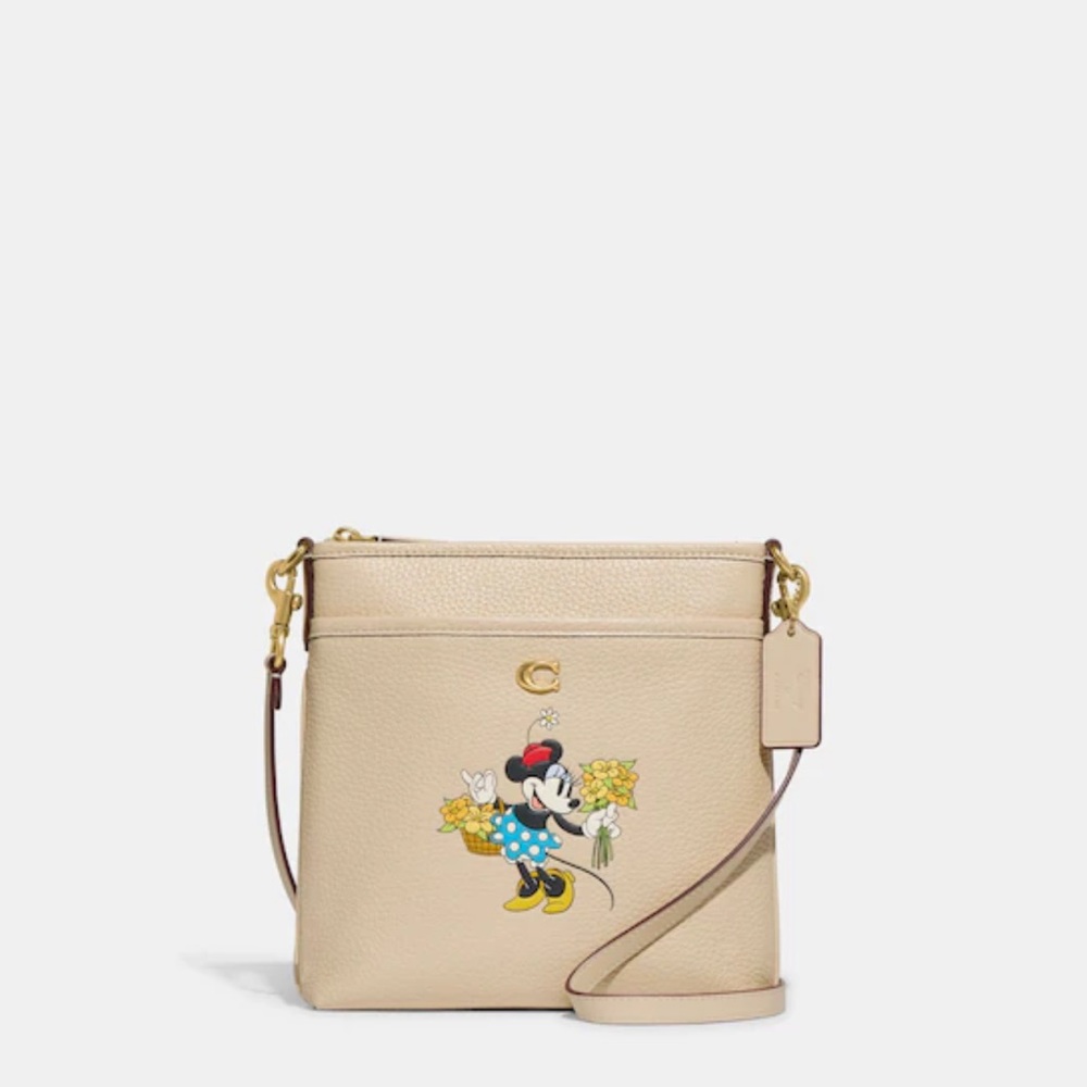 Disney X Coach Kitt Messenger with Minnie Mouse
